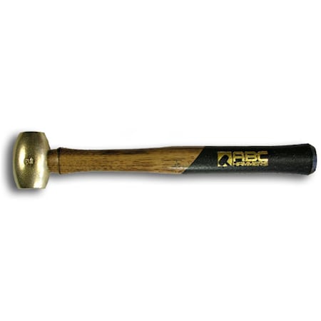 Abc Hammers 2 Lb. Brass Hammer With 15 In. Wood Handle AB1841